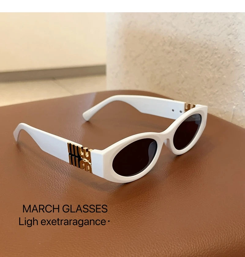 Moderne ovale solbriller til kvinder og mænd – trendy og cool solbriller til damer – Street Shot – retro – premium briller – Gafas De Sol – UV400