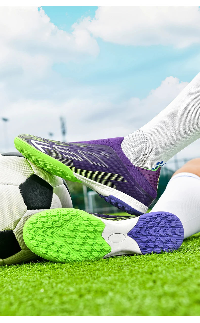 New Men's Football Boots Non Slip Comfortable Soccer Shoes Turf Ultralight Fg Grass Cleats Futsal Sport Indoor Adult Non-Slip