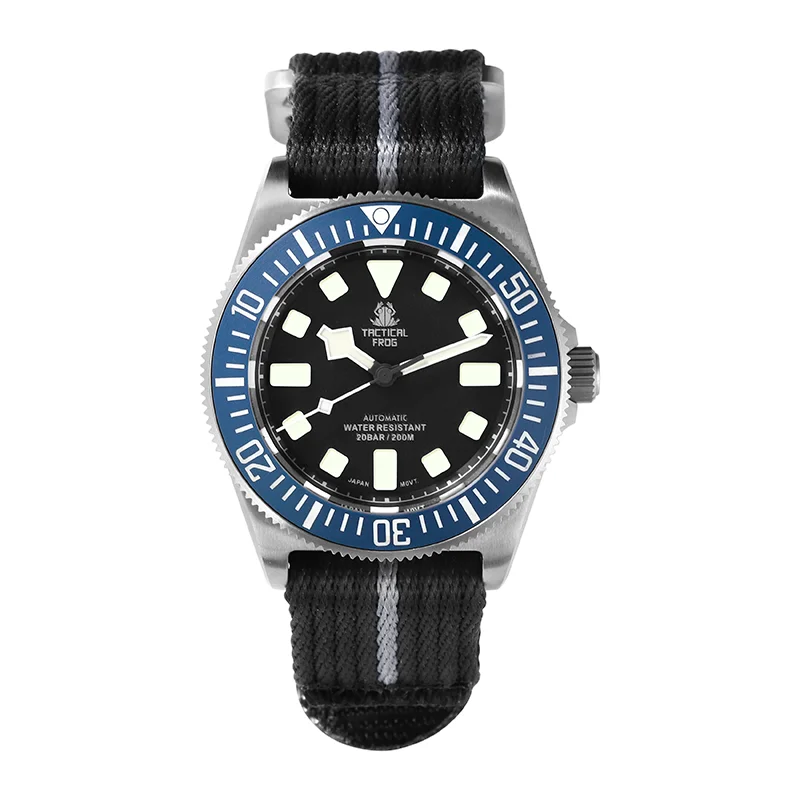 Tactical Frog FXD V4 Mechanische Uhr NH35 Automatikwerk Titan-Herrenuhr 200m wasserdicht Saphirglas Leuchtzeiger 42mm Uhr