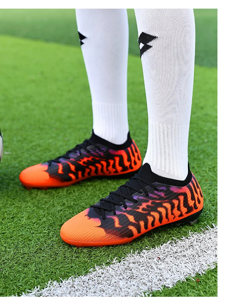 Chaussures de football professionnelles pour hommes, chaussures de football de société, crampons, chaussures de football d'intérieur et d'extérieur, chaussures d'entraînement originales, baskets rapides