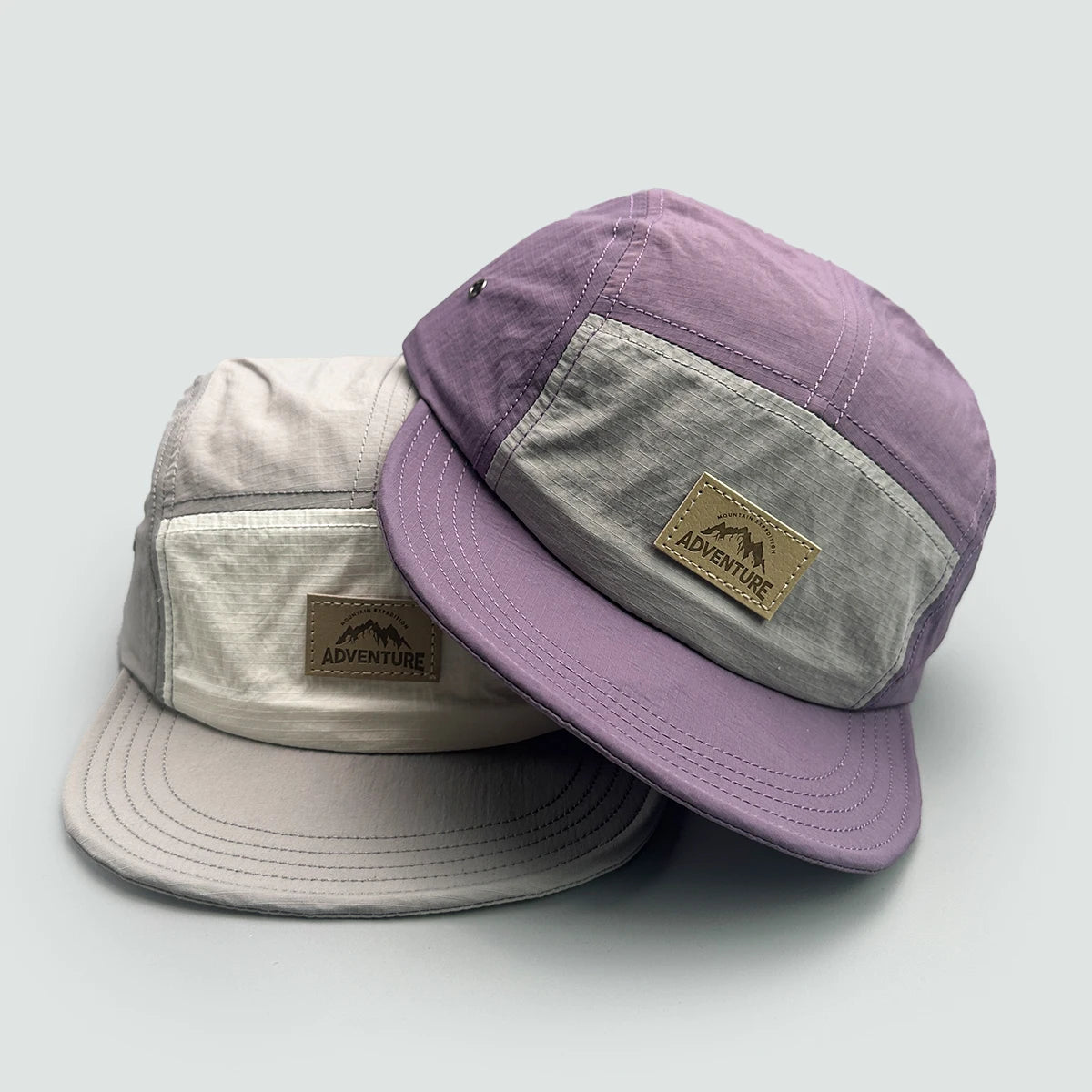 Casquettes de baseball unisexes à séchage rapide, pour l'extérieur, avec lettres, polyvalentes, à visière courte, tendance, pare-soleil, color block, respirantes, à visière inclinée