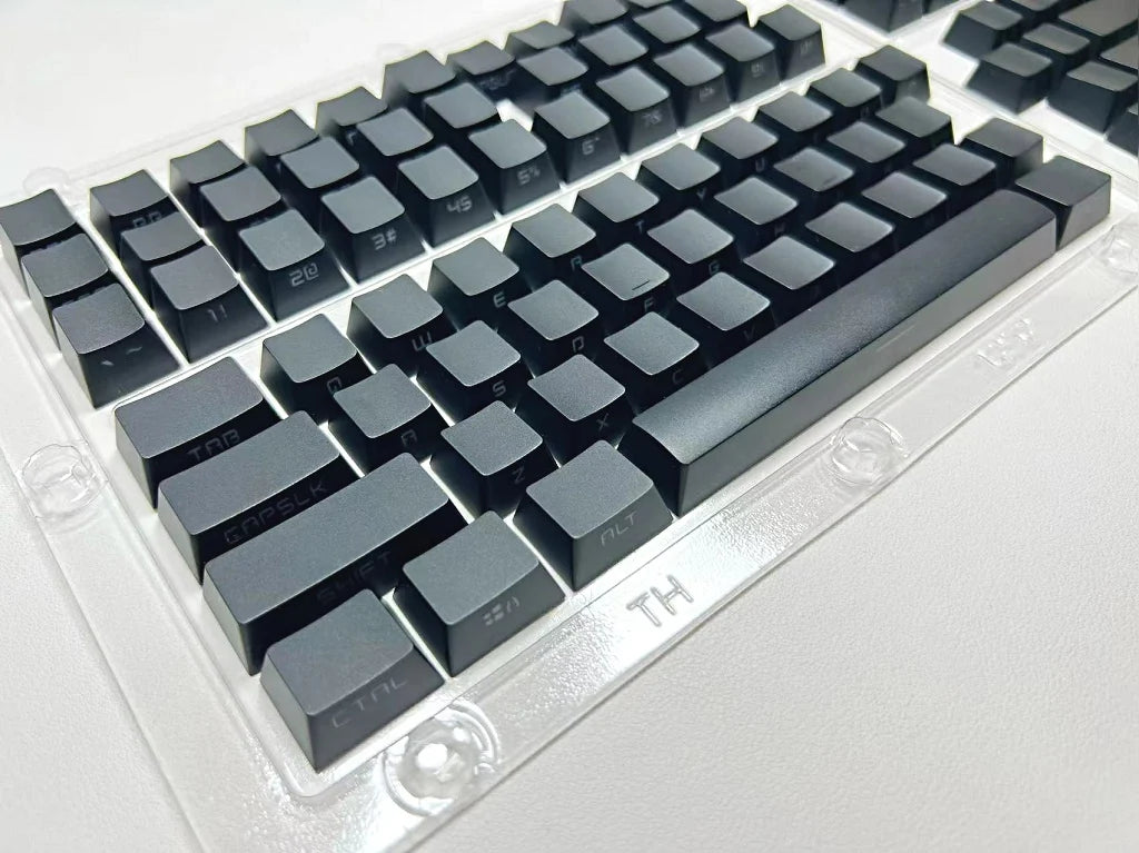 131 Tasten seitlich gravierte, hintergrundbeleuchtete Keycaps für mechanische Tastaturen mit Cherry MX Switches, OEM-Profil, ABS-Keycaps, individuelle Tastenkappen für DIY