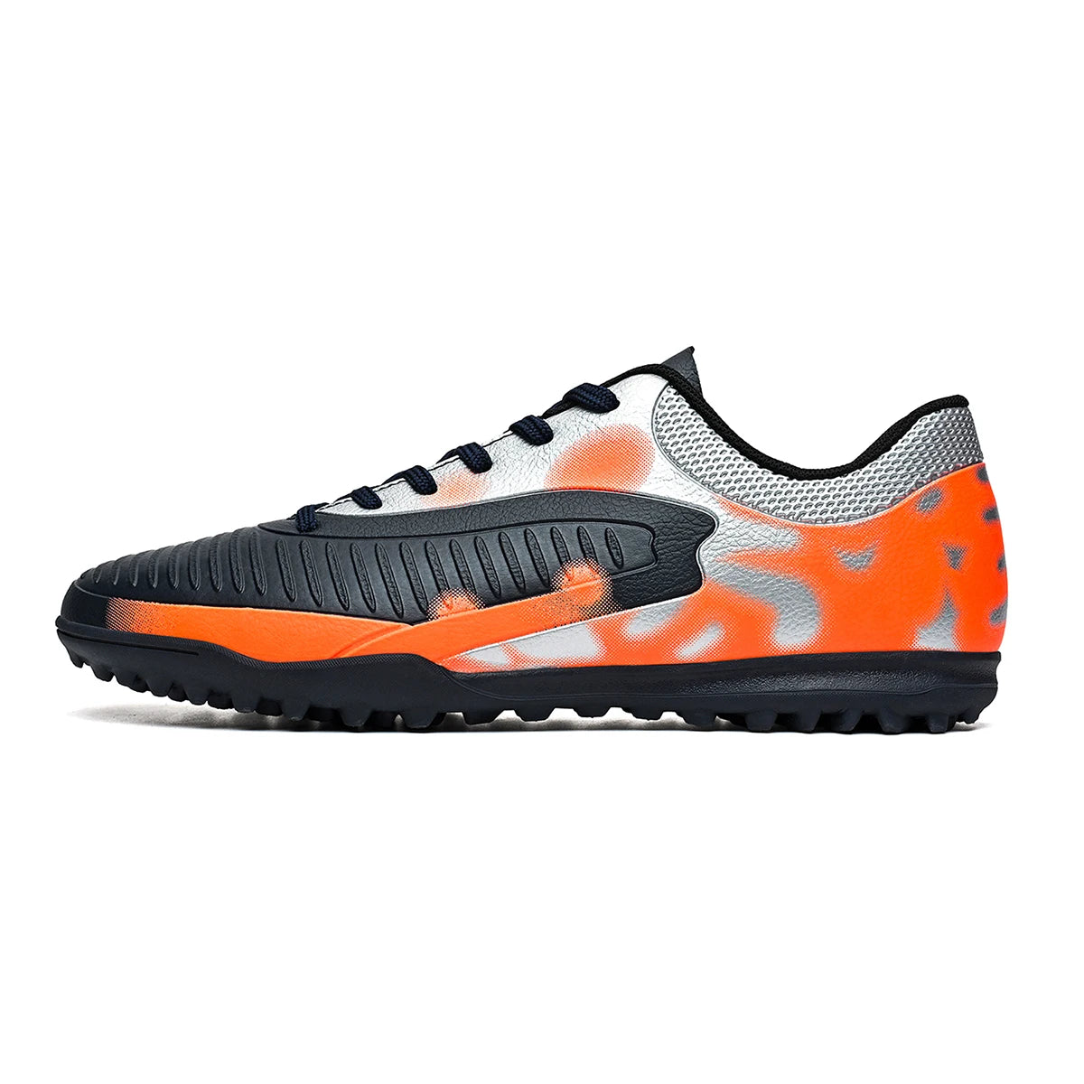 Chaussures de football TF professionnelles pour hommes, femmes et enfants, en PU + tissu respirant, semelle en caoutchouc résistante à l'usure