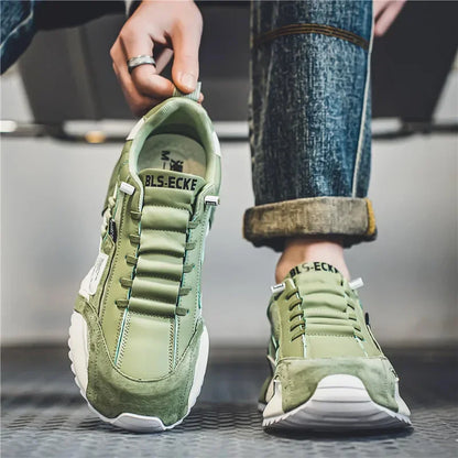 Baskets de luxe pour homme, chaussures de sport, mocassins, baskets casual pour homme à semelles épaisses, confortables, respirantes, tendance, au design original et personnalisées