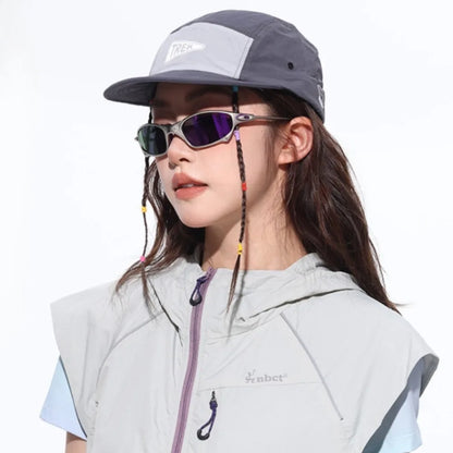 5 Panel Short Brim Embroidered Baseball Cap - Ladies' Sun Hat, Quick Dry Breathable Mesh, Lightweight, Stylish Versatile Cap