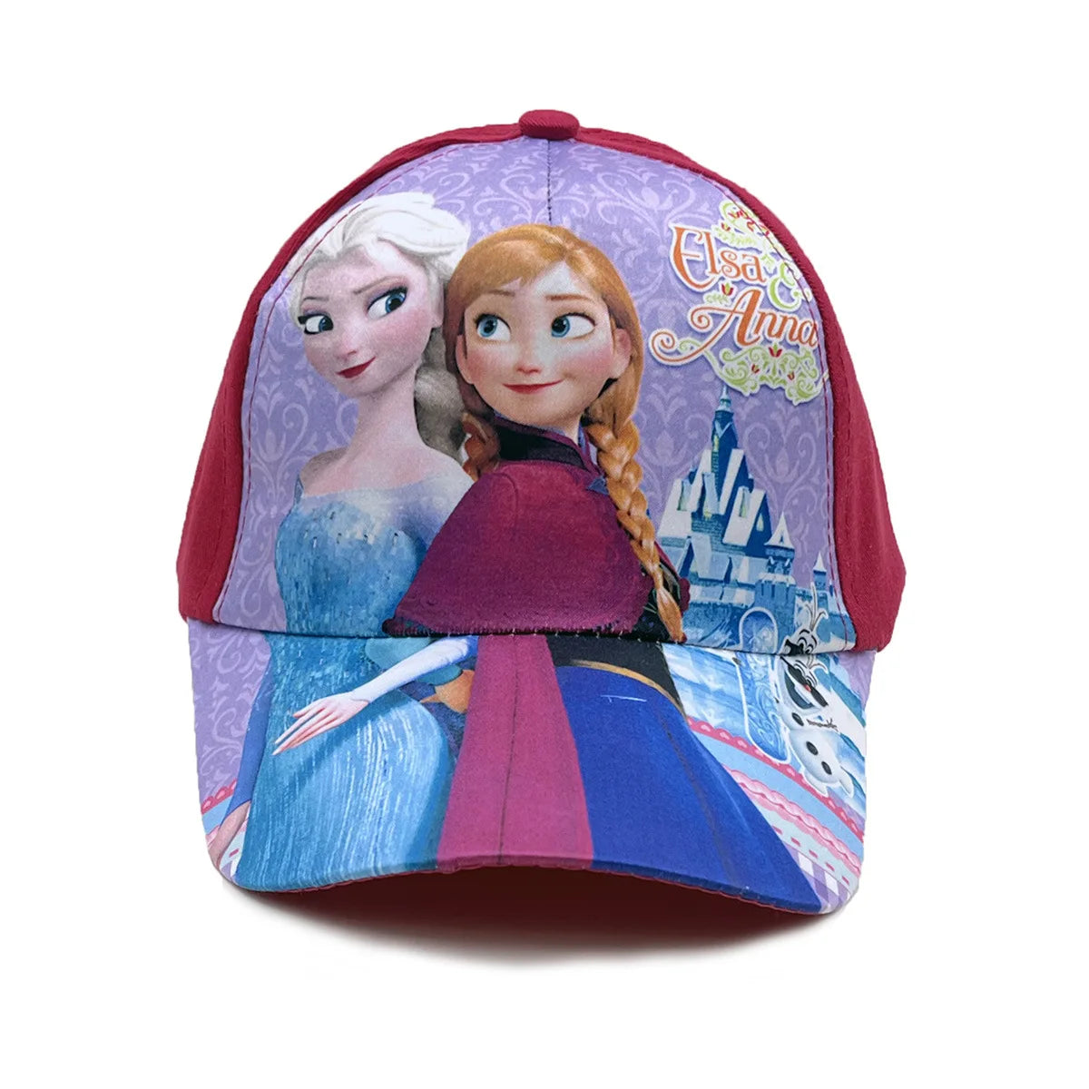 Disney-prinsesse Elsa, Anna og Sofia fra Frost – anime-figur – baseballkasket – Terylene-kasket med skygge – tegneseriepige – børnehovedbeklædning – gaver
