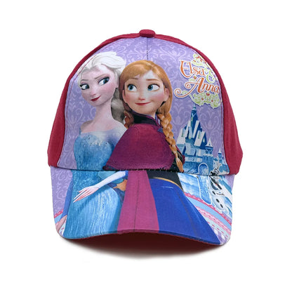 Disney-prinsesse Elsa, Anna og Sofia fra Frost – anime-figur – baseballkasket – Terylene-kasket med skygge – tegneseriepige – børnehovedbeklædning – gaver