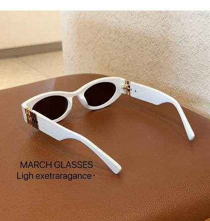 Moderne ovale solbriller til kvinder og mænd – trendy og cool solbriller til damer – Street Shot – retro – premium briller – Gafas De Sol – UV400