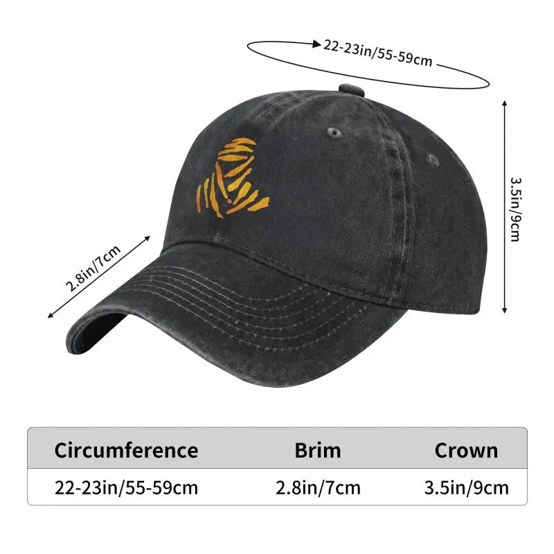Casquettes de baseball vintage de course tout-terrain « D-Dakares Rally », style unisexe, effet vieilli, lavées, casquettes de soleil, de voyage, souples et non structurées
