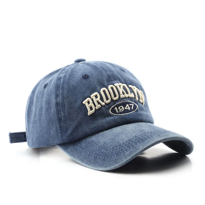 Brooklyn Baseball Caps Embroidery Breathable Retro Style Unisex Comfort Trendy Fashion Summer Hat Sun Protection Curved Brim