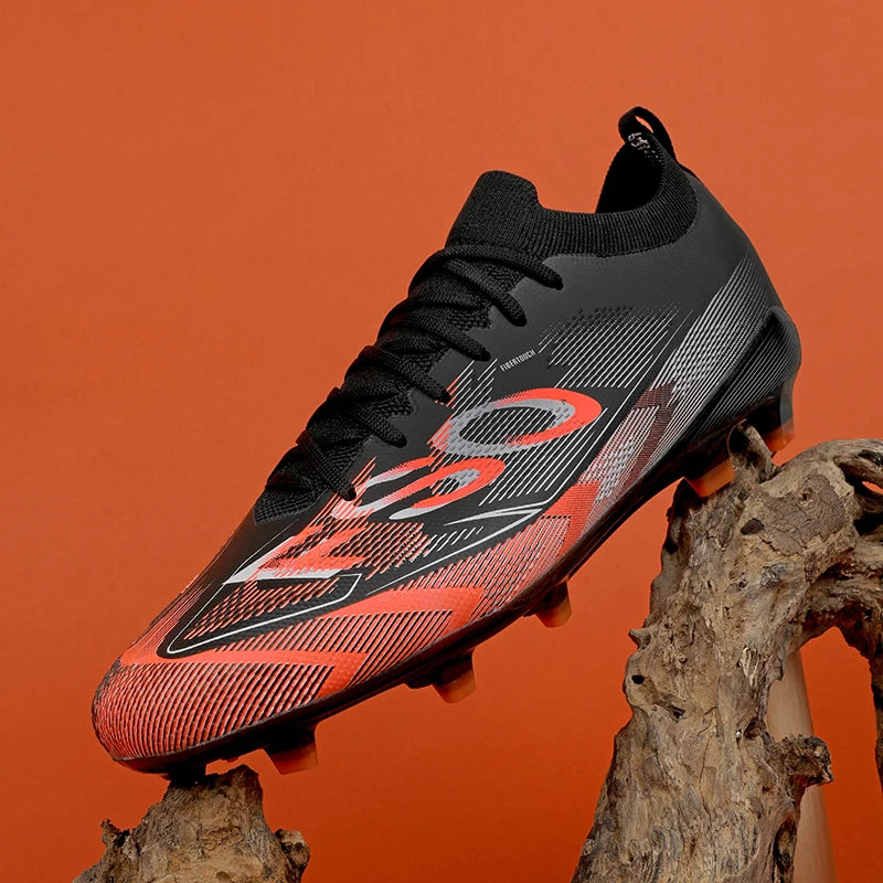 Nouvelles chaussures de football pour hommes, chaussures d'entraînement, crampons longs antidérapants FG, chaussures de football ultralégères, crampons d'extérieur, livraison directe