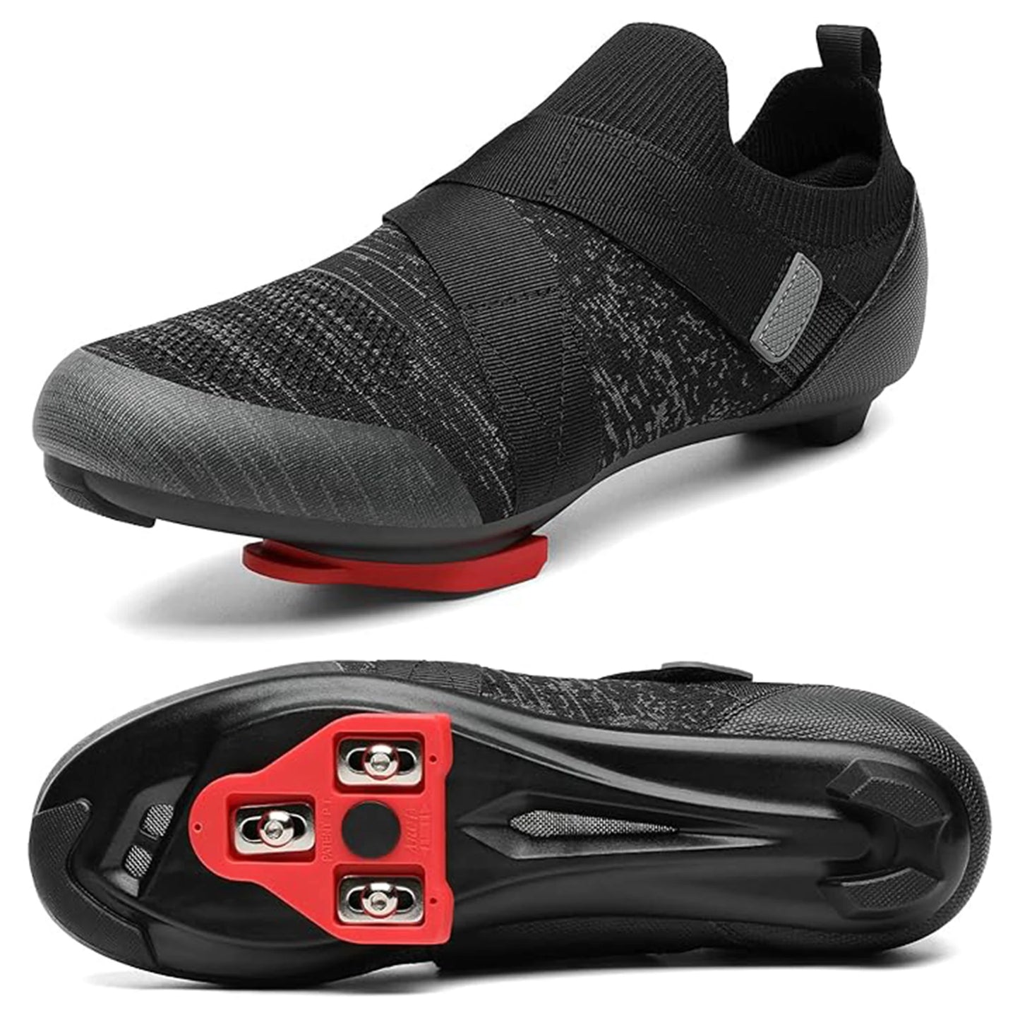 Unisex Cycling Shoes Compatible with Pelotan/SPD Indoor Road Riding Biking Bike Shoes with Delta Cleats Included for Men Women