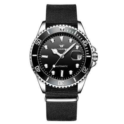 Mechanické náramkové hodinky BINBOND pre mužov, luxusné, svietiace, vodotesné, automatické, s tourbillonom, skeletové