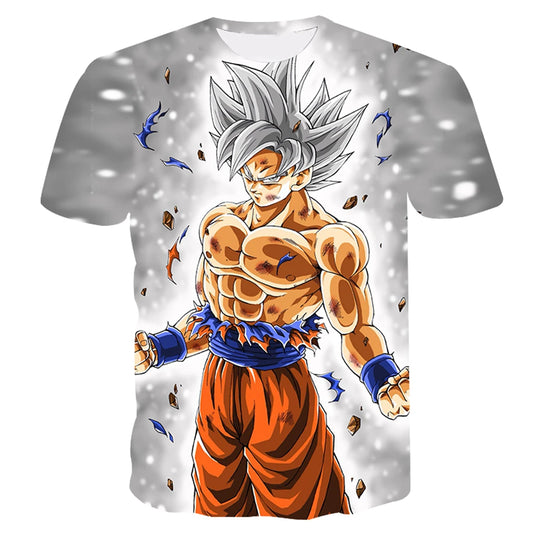 Dragon Ball T-Shirt Kids Adults Top T-Shirt Anime Character Son Goku Super Saiyan T-Shirt Boy Children's Clothes Summer T-Shirts