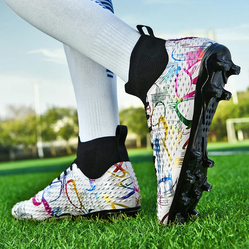 Chaussures de football de compétition à crampons, confortables, respirantes, pour l'entraînement et les matchs, une paire, tailles 31-46