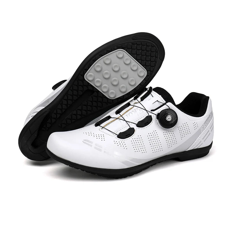 Men Cycling Shoes Road Bikes Women Racing Competition Self-Locking Speed Cycling Sports Shoes Women Spd Cleats Cycling Shoes
