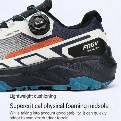 Löparskor för män med vridbart spänne, andningsbara mesh-sneakers i lättvikt för män – gymträning, fritid, vattentäta sportskor