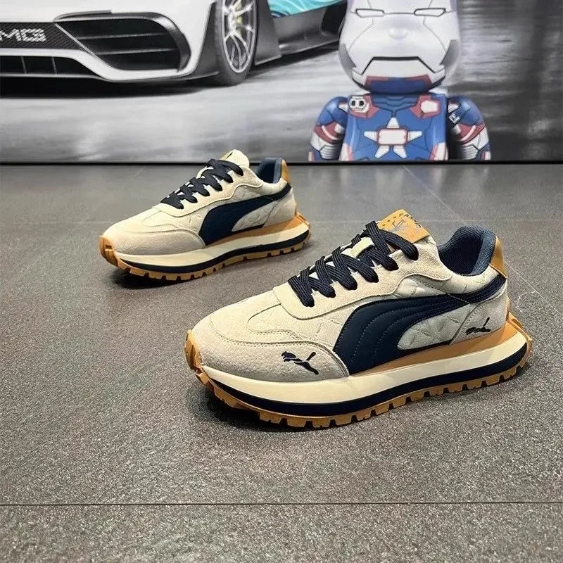 Casual Men's Sports Shoes Summer Casual Thick-Soled Men's Shoes Soft and Comfortable Non-Slip Outdoor Fashion Sneakers