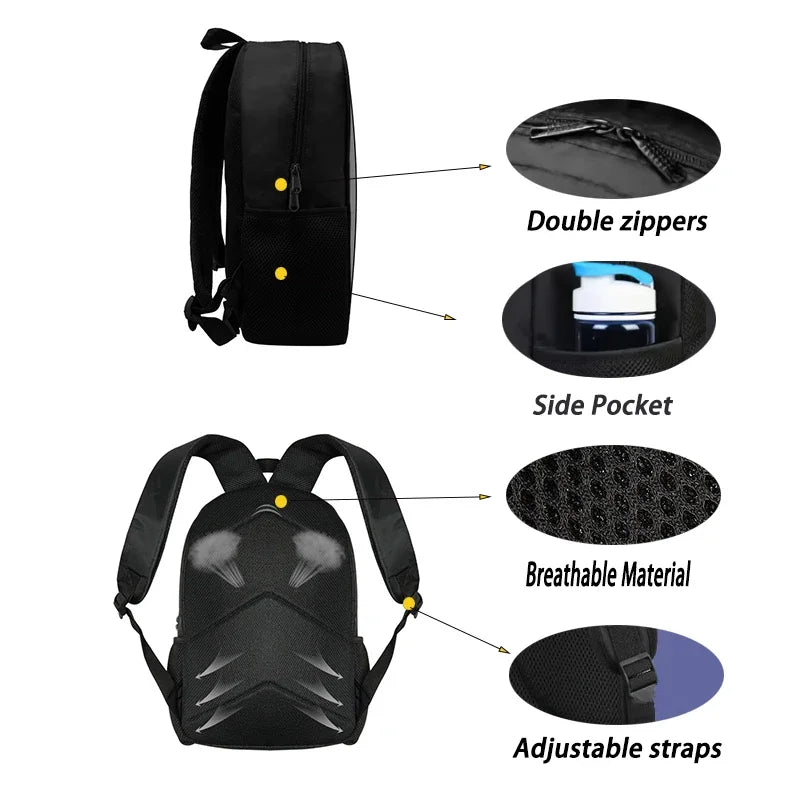 Trendiger Gaming-Schulrucksack für Kinder mit Lunchbags, Design-F-FortniteS Federmäppchen, Schultaschen für Jungen und Mädchen, ideales Geschenk