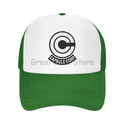 Capsule Corp Κασκέτα μπέιζμπολ με πλέγμα Unisex Καπέλο Trucker Hip-Hop Καπέλο Anime DBZ Dad Hat Ρυθμιζόμενο καπέλο αγώνων Καλοκαιρινά καπέλα Trucker Snapback