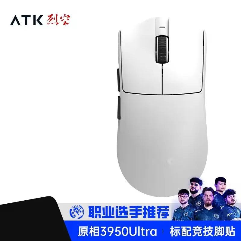 Mouse wireless Bluetooth ATK X1 Series Paw3950/Ultra 8k ultraleggero 49g, mouse a tre modalità per gamer FPS, regalo personalizzato