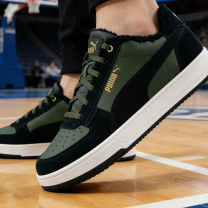 Puma Mid Top Low Top Chaussures de skate avec doublure en peluche antidérapante, confortables et chaudes, baskets décontractées 392334-02