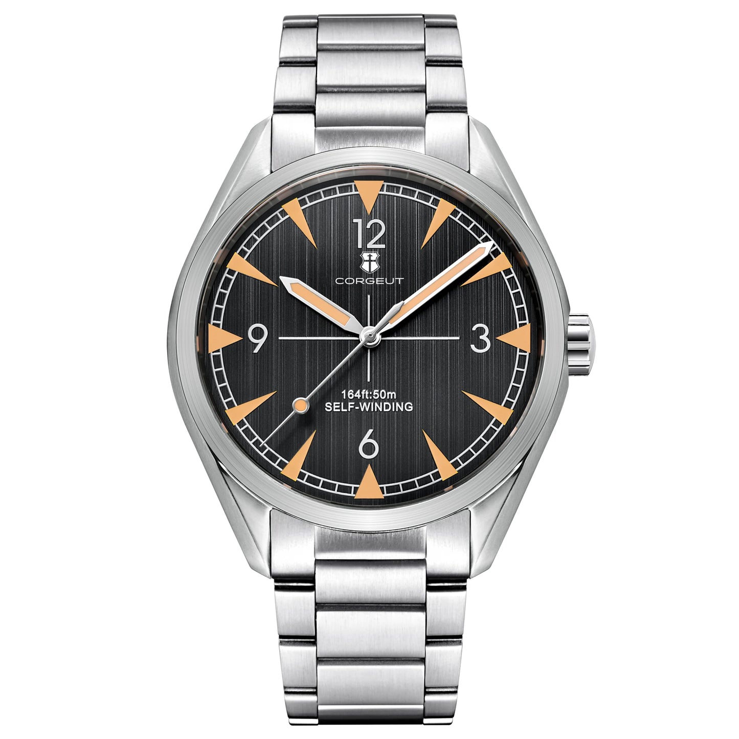 CORGEUT NH35/MIYOTA 8215 Watches Man Cattle Belt Automatic Mechanical Sapphire Glass Watches Fashion Casual Sports Watches