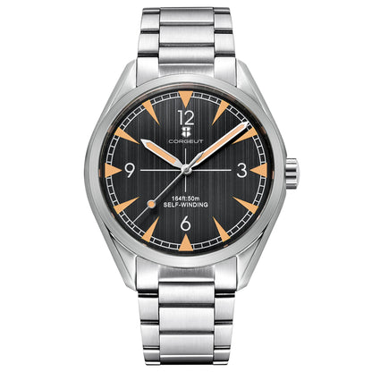 CORGEUT NH35/MIYOTA 8215 Watches Man Cattle Belt Automatic Mechanical Sapphire Glass Watches Fashion Casual Sports Watches