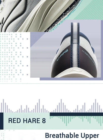 Мъжки състезателни обувки за бягане Li-Ning RED HARE 8 LIGHT FOAM ULTRA, светлоотразителни стабилни обувки с омекотяване LiNing Light Sneakers ARPV001
