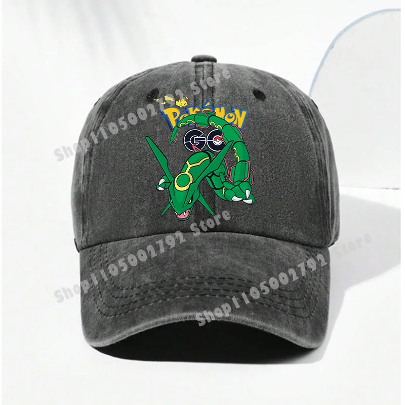 Pokémon-baseballkasketter, Pikachu, kawaii, anime-figurer, solhatte, sommer, udendørs, forældre og børn, solhat, trendy kasket med andetunge, gave