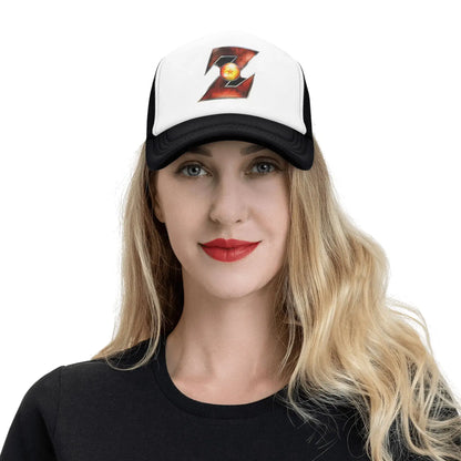 Produit gaming premium Fraquane, Adult Dragon Ball  Z Logo Trucker Caps Mesh Baseball Cap Polyester  Hats Trucker Hat Breathable Sports Cap Summer, équipement gamer