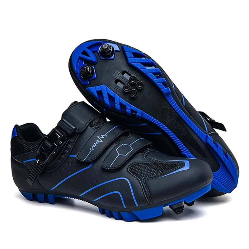 Mountain Bike Shoes Mens Cycling Shoes Quick Ratchet Buckle Compatible with SPD System Pedal for Indoor Outdoor Women MTB Shoes