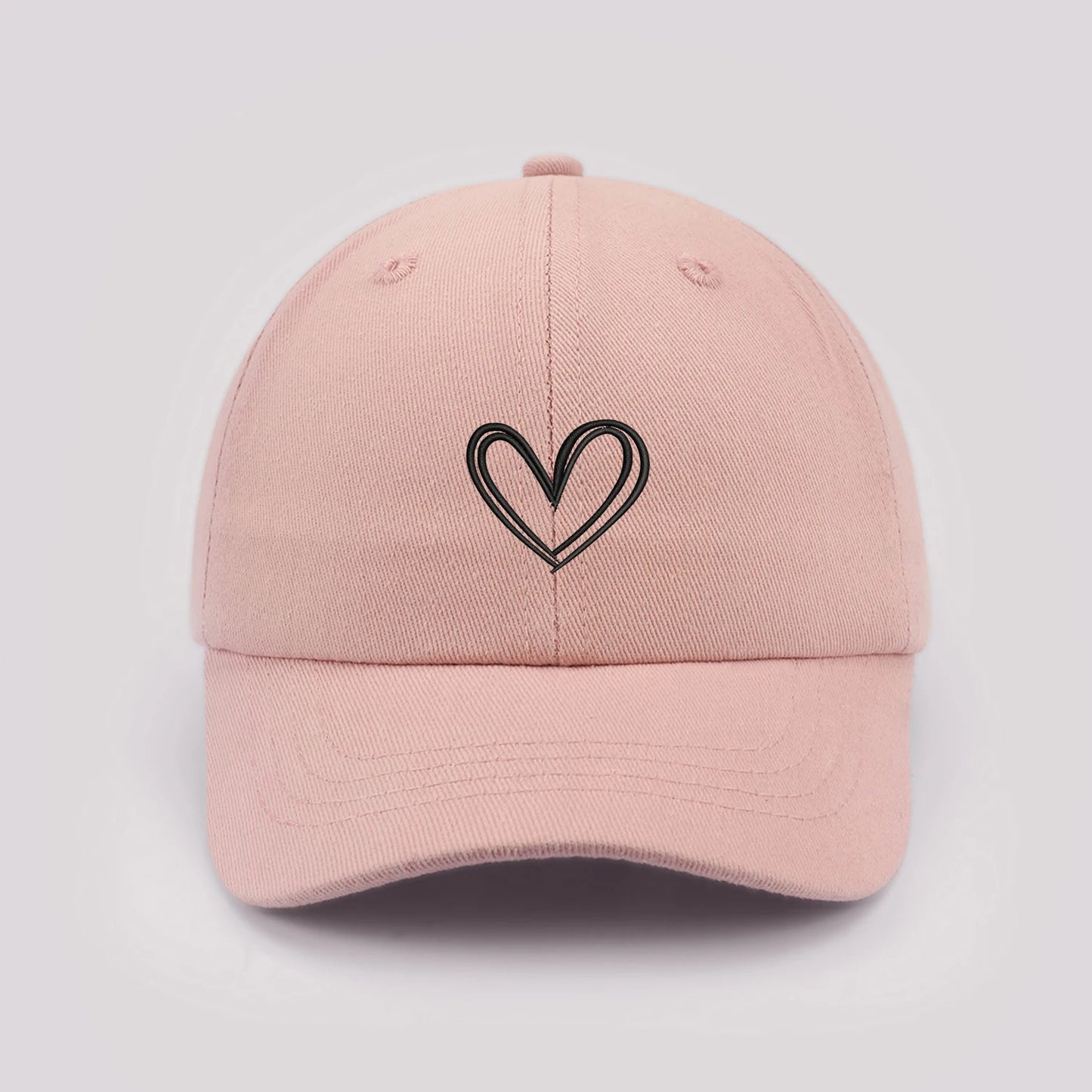 Cartoon heart-shaped Baby Baseball Cap Cute Solid Color Toddler Sun Hat with Ears Summer Adjustable Kids Boy Girl Peaked Cap ﻿