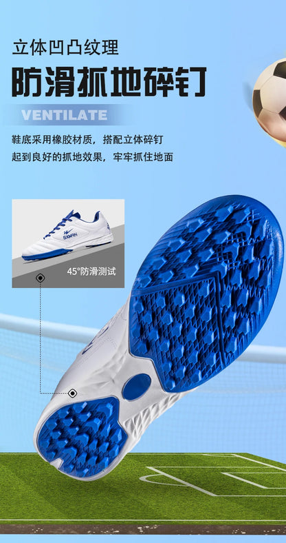 Double Star Men's Genuine TF Turf Soccer Shoes, for Primary School Students, Teenagers, Adults & Kids, Professional Training and Match