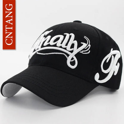 Big Letter Embroidery Baseball Cap Men Summer Casual Women Fashion Snapback Cotton Caps Visor Hip Hop Hat Autumn Adjustable