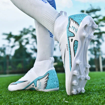Chaussures de football unisexes tendance, crampons antidérapants, baskets d'entraînement légères, chaussures de football d'extérieur pour hommes