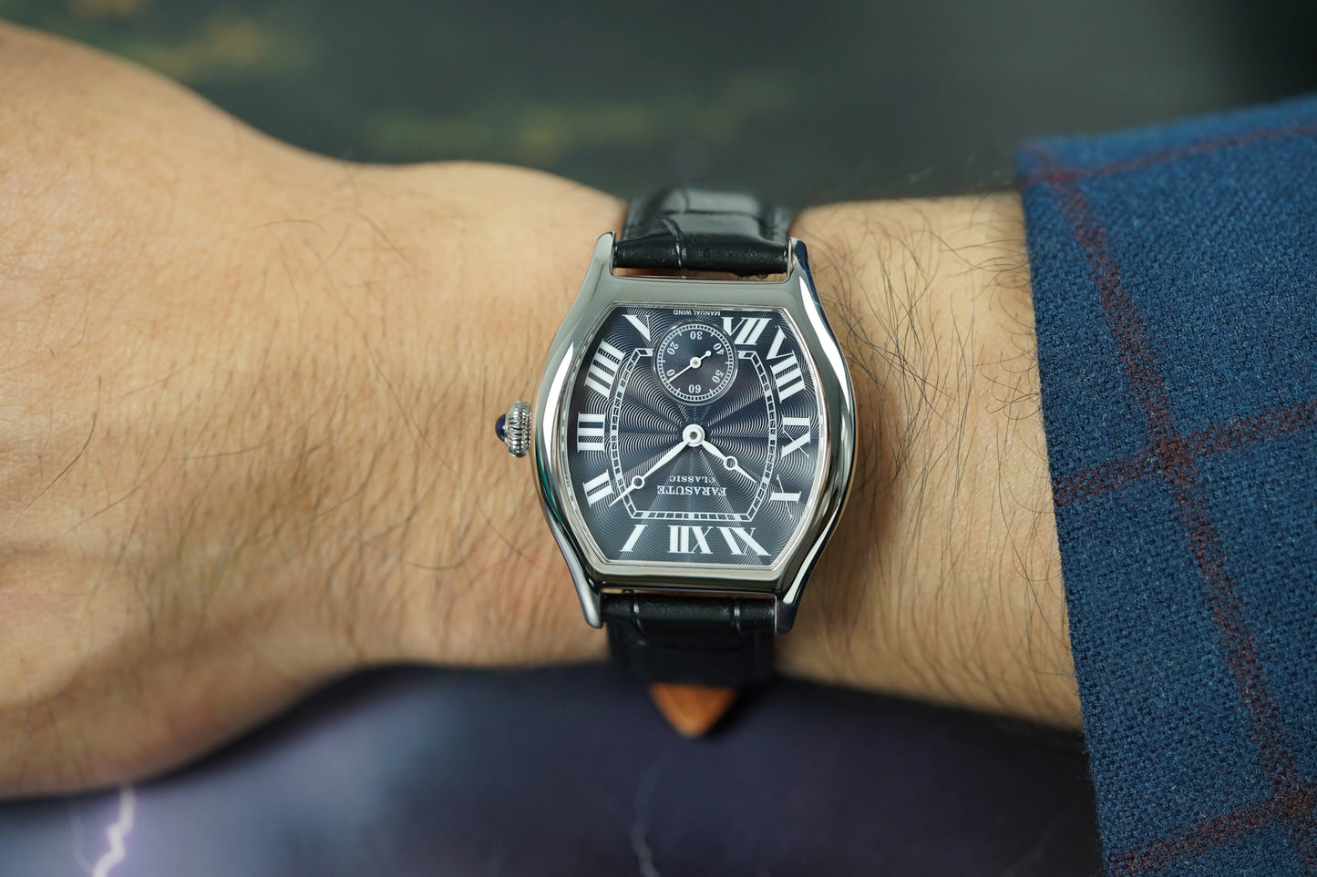 FARASUTE New Classic Hangzhou Customized Movement Manual Mechanical Watch Men Sapphire Crystal Small Second 50m Waterproof reloj