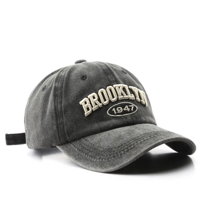 Brooklyn Baseball Caps Embroidery Breathable Retro Style Unisex Comfort Trendy Fashion Summer Hat Sun Protection Curved Brim