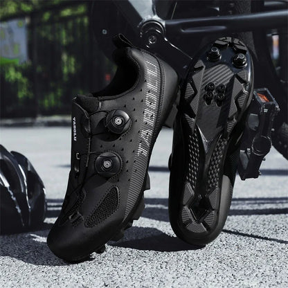 Cycling Sneaker MTB Men Sport Road Bike Boots Flat Racing Speed Sneakers Trail Mountain Bicycle Footwear Spd Pedal Cycling Shoes