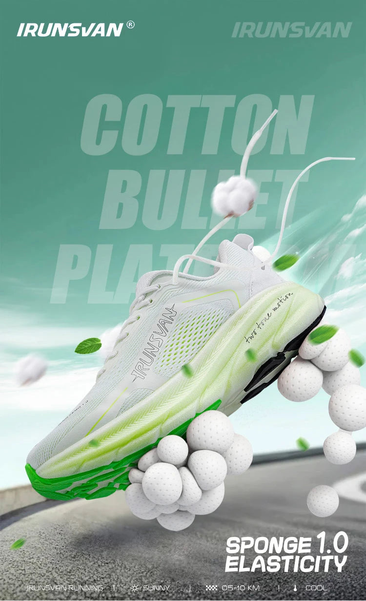 IRUNSVAN New Carbon Plate Marathon Running Shoes Lightweight Shock-Absorbing And Suitable For Men's Sports Shoes