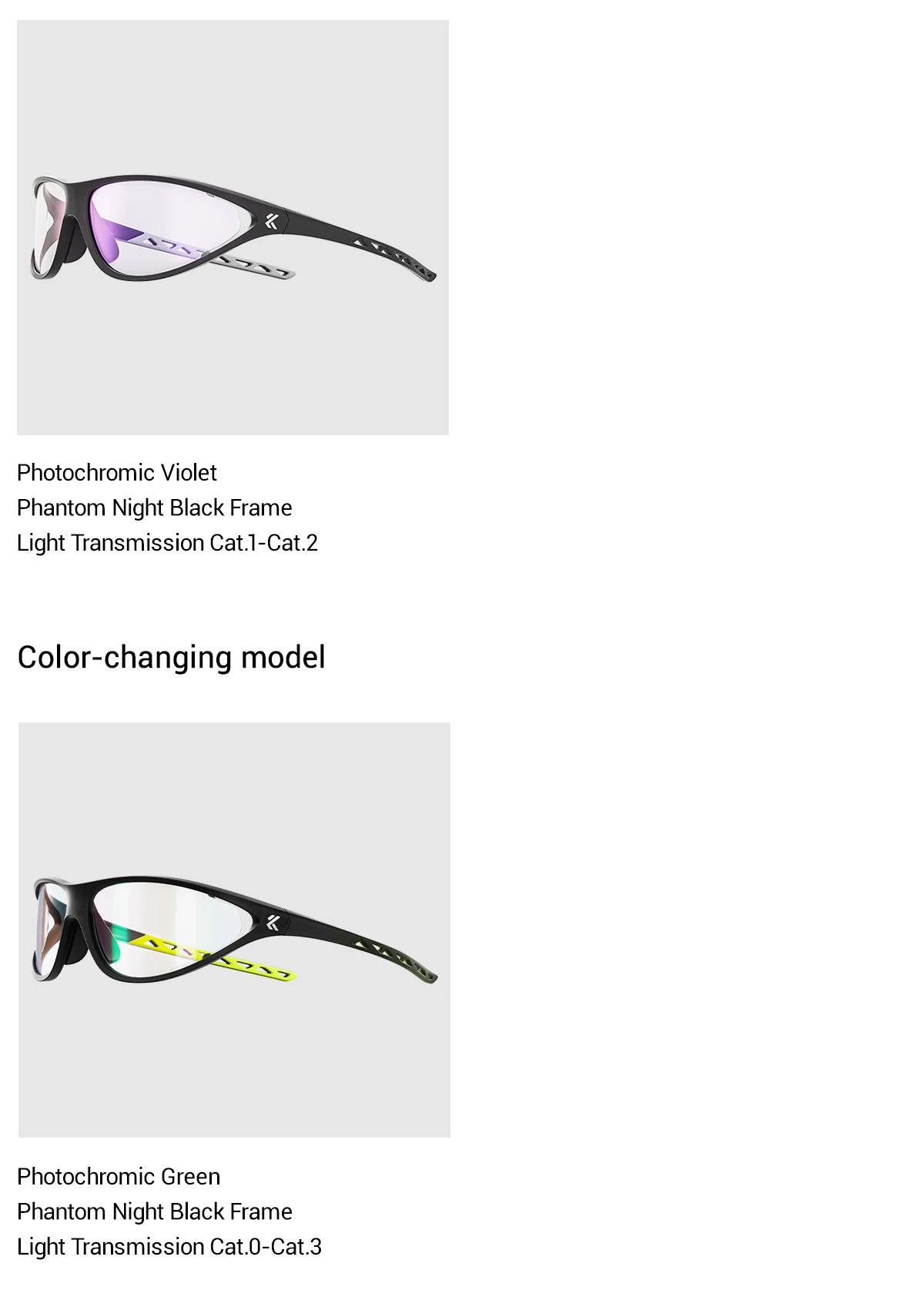 Kapvoe Hiking Sunglasses Camping Fashion Sunglasses for Men Photochromic Cycling Glasses MTB Bike Goggles Fishing Eyewear Sports
