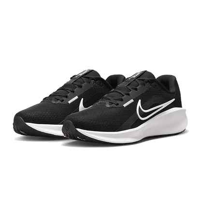 Nike DOWNSHIFTER 13 Comfort Fabric Prodyšné nízké ležérní městské běžecké boty pro ženy, černé/bílé FD6476-001