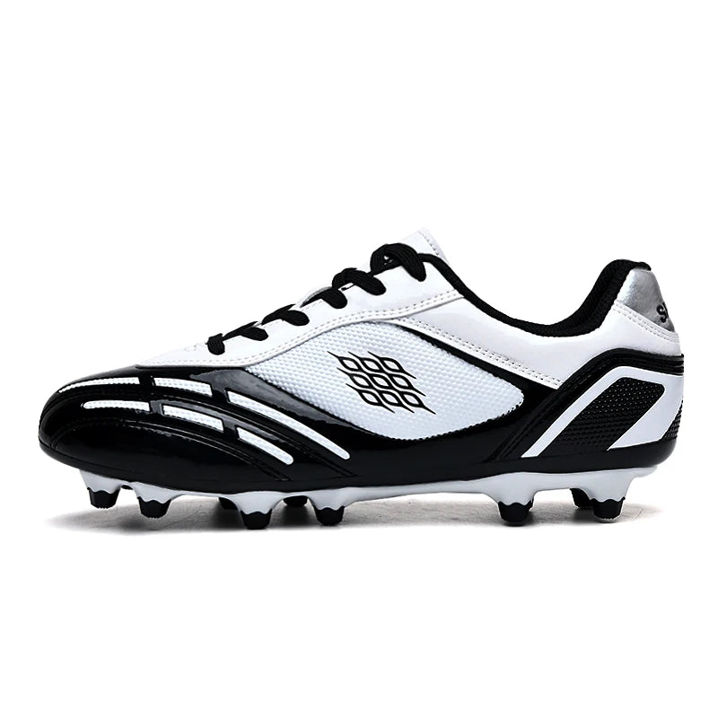 Chaussures de Football pour hommes, bottes de Football sur gazon, clous de sol fermes, baskets antidérapantes pour garçons, baskets originales d'entraînement sur le terrain en plein air