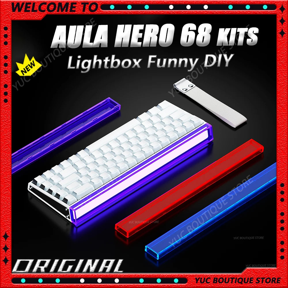 Neue AULA HERO 68HE/ULTRA Kits Sticker Magnetic Switch Gaming-Tastatur & Kits – E-Sport Custom Mechanische kabelgebundene Tastatur-Zubehör