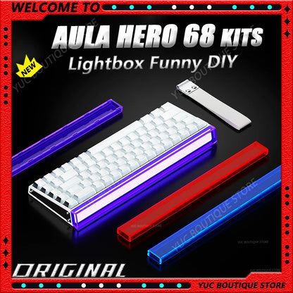 Neue AULA HERO 68HE/ULTRA Kits Sticker Magnetic Switch Gaming-Tastatur & Kits – E-Sport Custom Mechanische kabelgebundene Tastatur-Zubehör