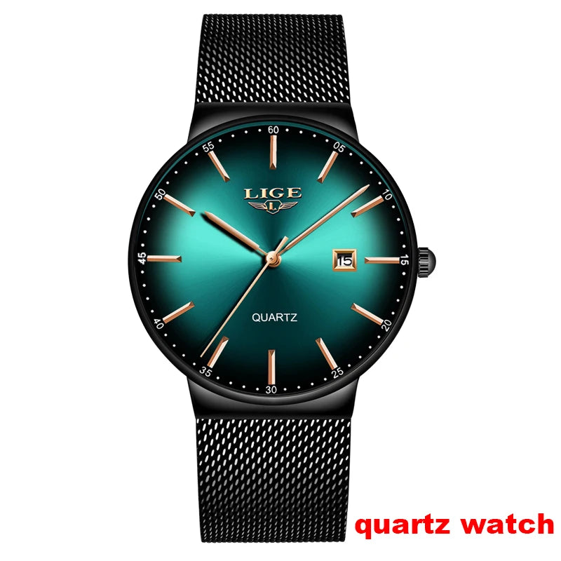 LIGE men’s automatic mechanical wristwatches – High-end luxury watch with a tourbillon, an elegant and water-resistant model, ideal for work or formal occasions.