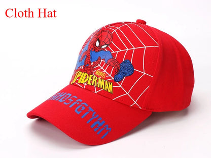 Marvel Anime figurka Spider-Man kreslená baseballová čepice bavlna polyester čepice s kšiltem pro chlapce a dívky čepice a doplňky k hlavě dětský dárek k narozeninám