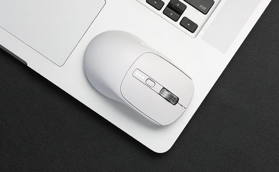 BalanceFit Bluetooth Wireless Mouse 5.2, Rechargeable Ergonomic Wireless Mouse with USB 2.4GHz for Laptop, MacBook, iPad, PC & Tablet
