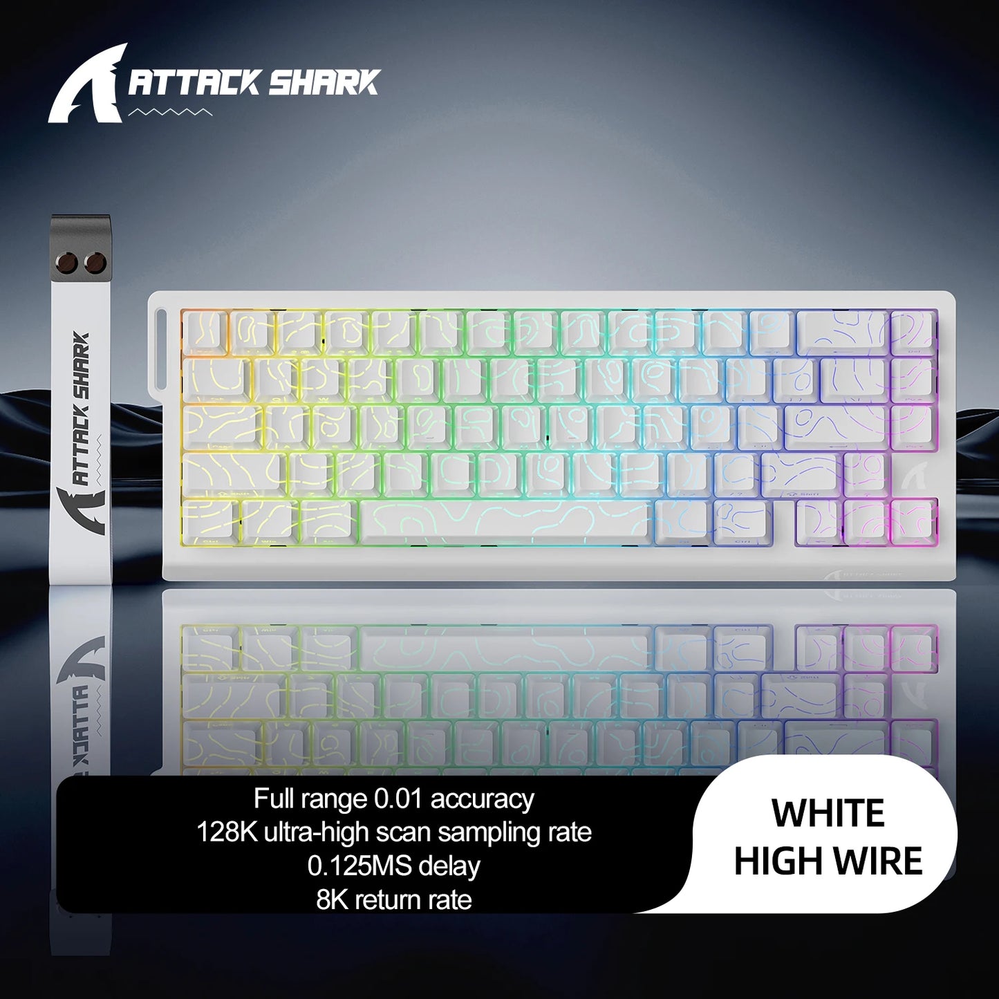 Magnetic Gaming Keyboard ATTACK SHARK X68HE X68PRO HE and FREEWOLF F68 Wired F68Pro Wireless for Pro Gaming 0.01mm Rapid Trigger