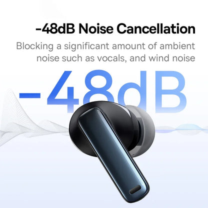 Baseus Bowie M2s ANC Wireless Bluetooth 5.3 Earbuds – 48dB Hybrid Noise Cancelling 3D Spatial Audio HiFi Earphones with Mic